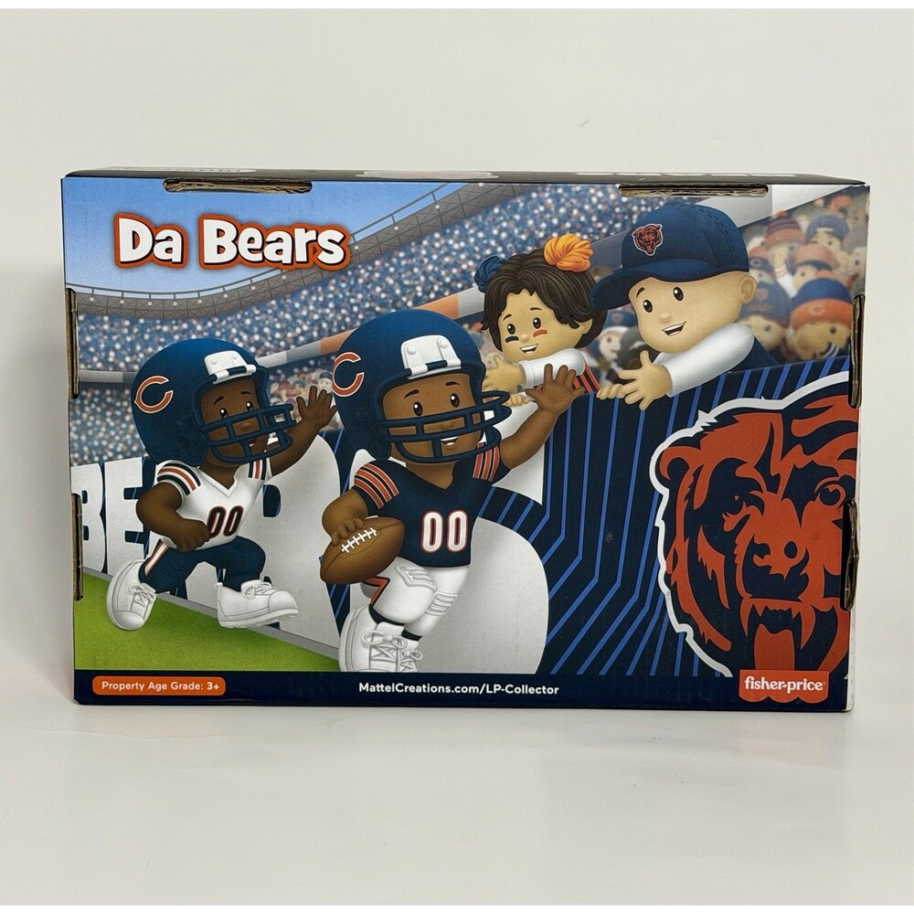 Little People Bears Monsters of the Midway Chicago Bears NFL Fisher Price NEW - Picture 2 of 5